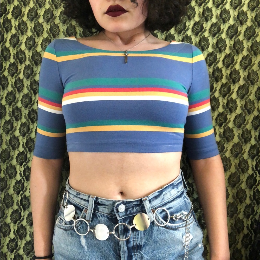 SOLD‼️‼️‼️ BDG colorful crop top🎨🎨